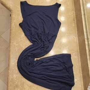 Athleta Dark Blue Midi Dress, S